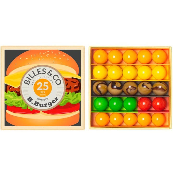 Caja canicas Hamburgesa