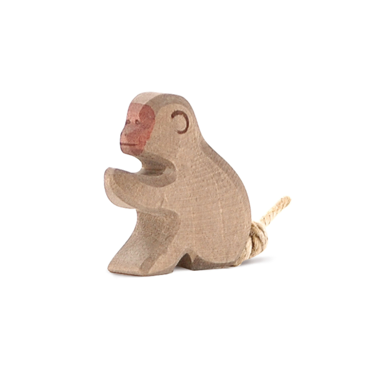 Babuino pequeño de madera Ostheimer