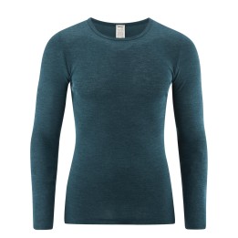 Camiseta de lana orgánica y seda manga larga