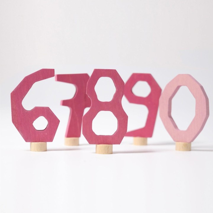 Números de madera decorativo de 6 a 9 mas 0
