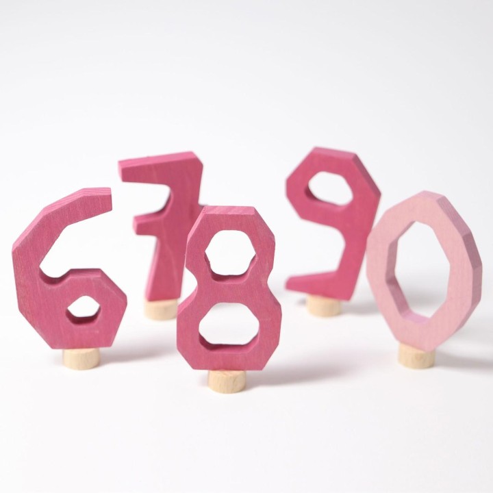 Números de madera decorativo de 6 a 9 mas 0