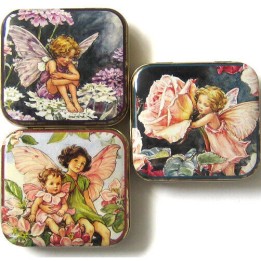Caja metálica pequeña  Flower fairies