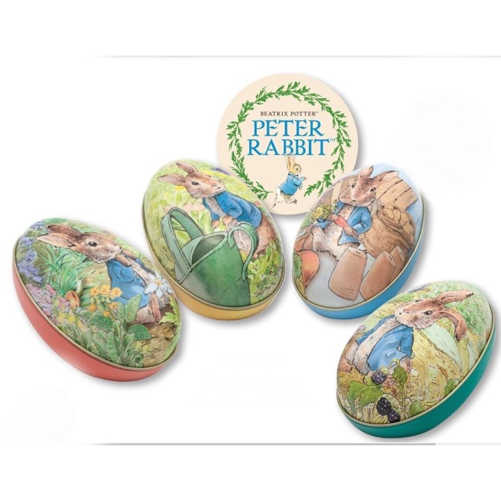 Peter Rabbit huevo metálico