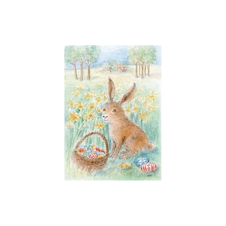 Postal - Liebre de Pascua