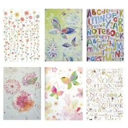 Cuaderno con rayas Mariposas