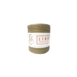 Bobina de hilo de lino natural