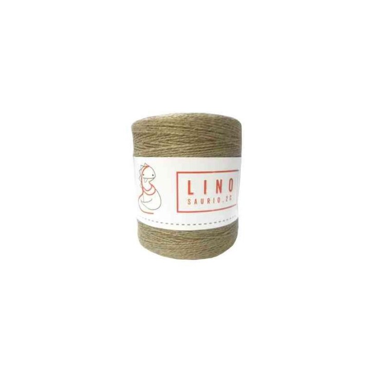 Bobina de hilo de lino natural