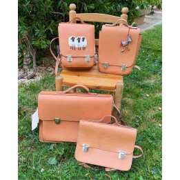 cartera de cuero de curtido vegeta jardin de infancia
