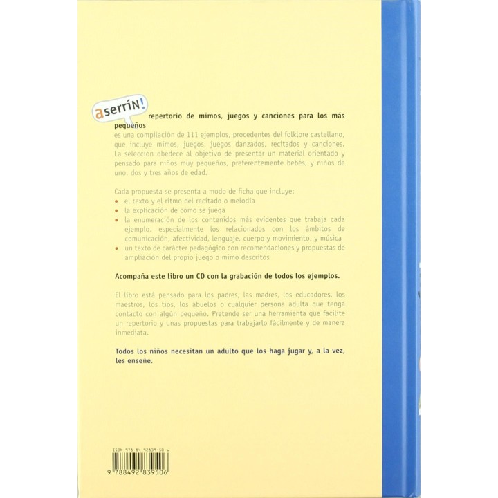 Aserrín. Repertorio de mimos, juegos y canciones para los más pequeños