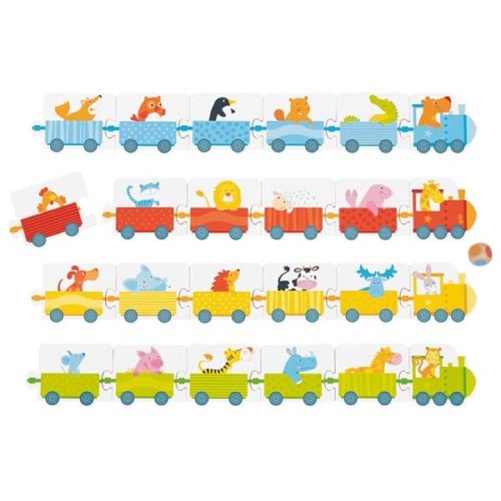 Juego de dados con trenes