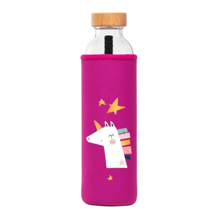 Botella Flaska boca ancha con funda de Neopreno