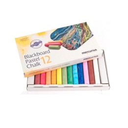 Tiza para pizarra 12 colores