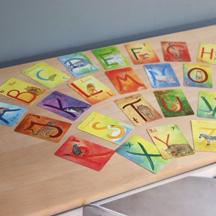 Juego de cartas Alfabeto Alemán
