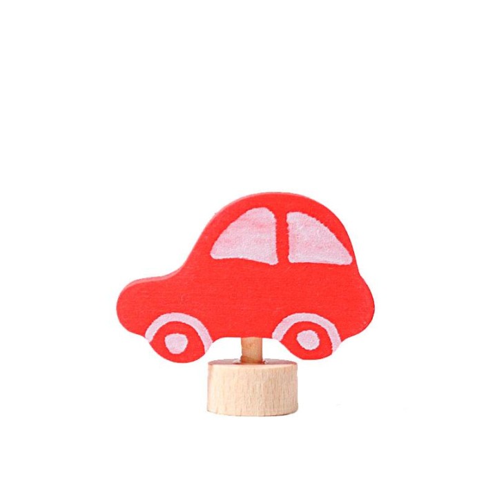 Figura de cumpleaños coche rojo