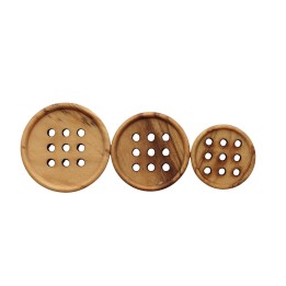 Botón de madera 9 agujeros