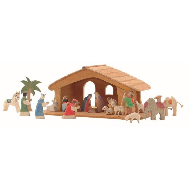 Nacimiento mini de madera - Los reyes magos Ostheimer