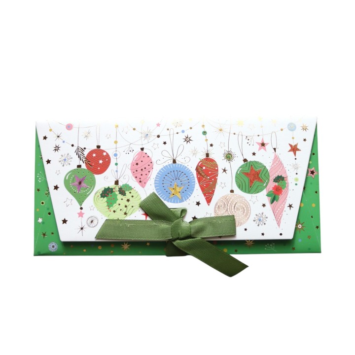 Sobre de regalo con tarjeta Bolitas de Navidad