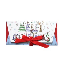 Sobre de regalo con tarjeta Merry Christmas