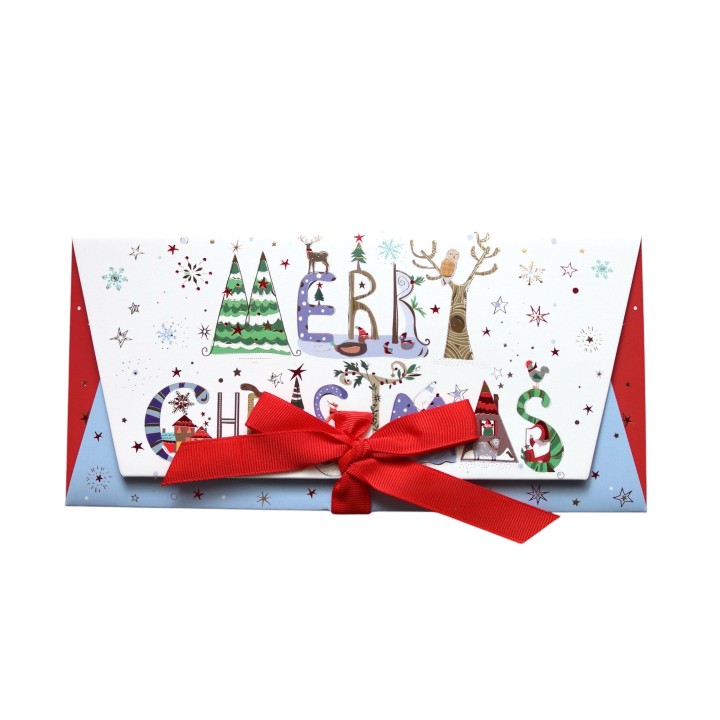 Sobre de regalo con tarjeta Merry Christmas