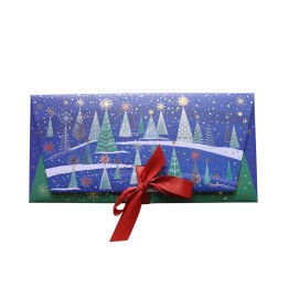 Sobre de regalo con tarjeta Arboles de Navidad