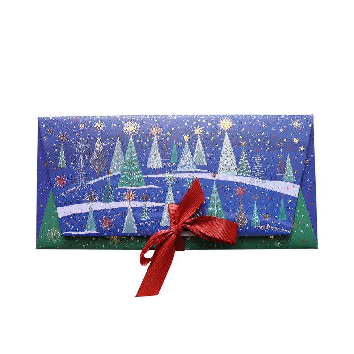Sobre de regalo con tarjeta Arboles de Navidad