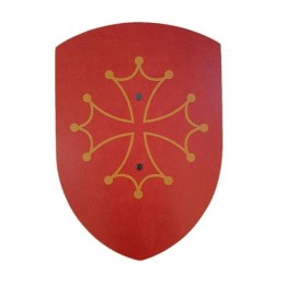 Escudo de madera cátaro