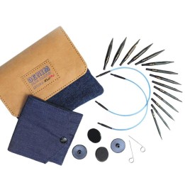 Set de mini agujas circulares intercambiables - Indigo Denim