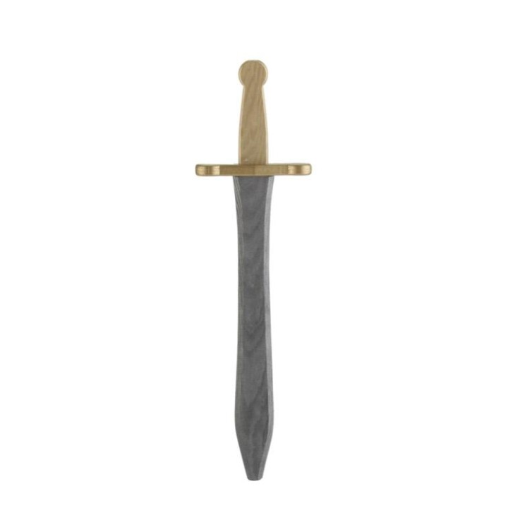 Espada de madera de caballero plateada