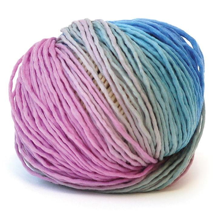 Lana merino - azules , vainilla, rosa