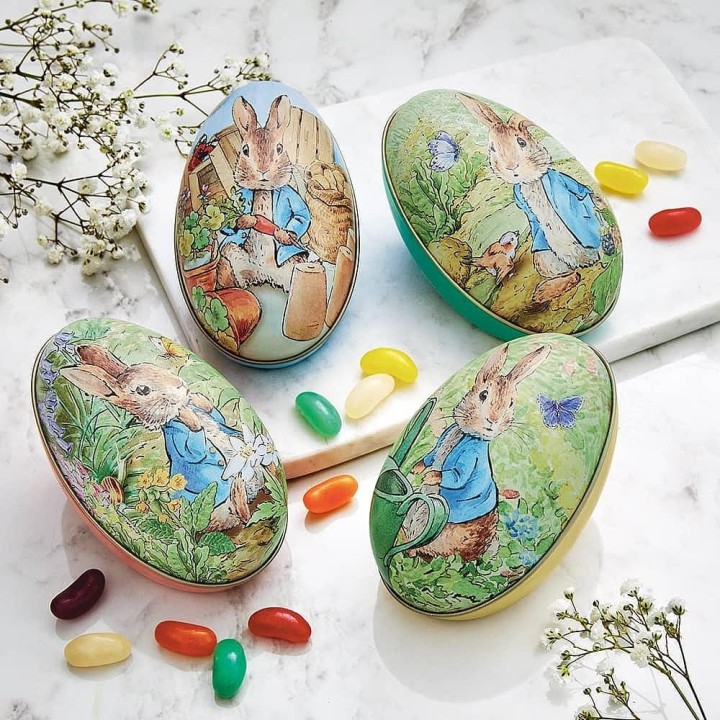 Peter Rabbit huevo metálico