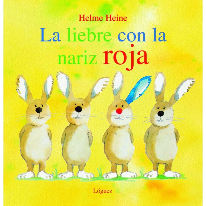 Liebre con la nariz roja