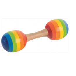 Maracas madera ARCO IRIS