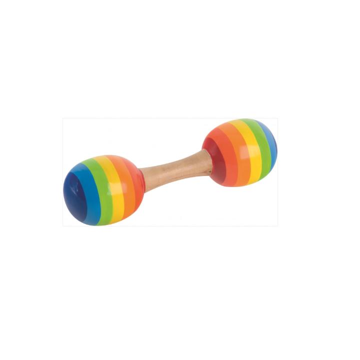 Maracas madera ARCO IRIS