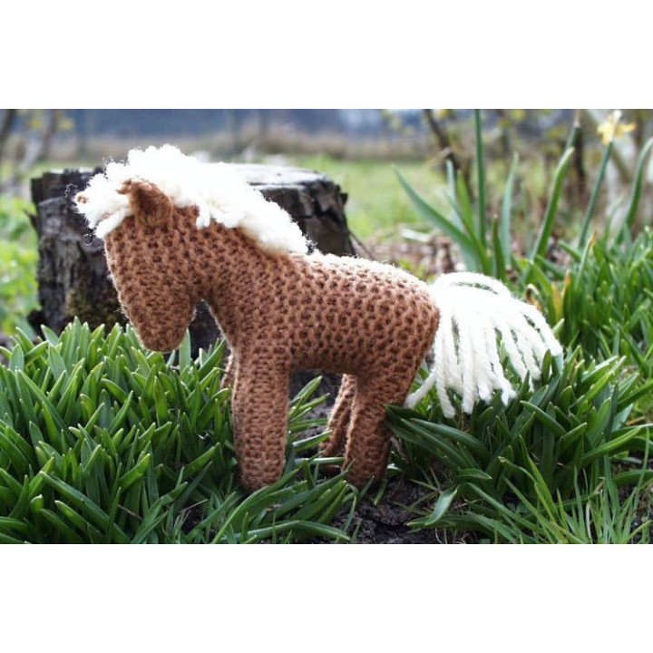 KIT PARA TEJER CABALLO MARRÓN CLARO