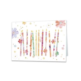 Tarjeta con sobre Velas
