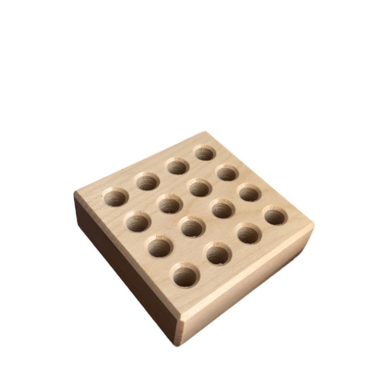 Porta lápices de madera para 16 lápices de colores gruesos