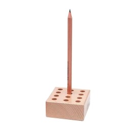 Porta lápices de madera para 12 lápices normales