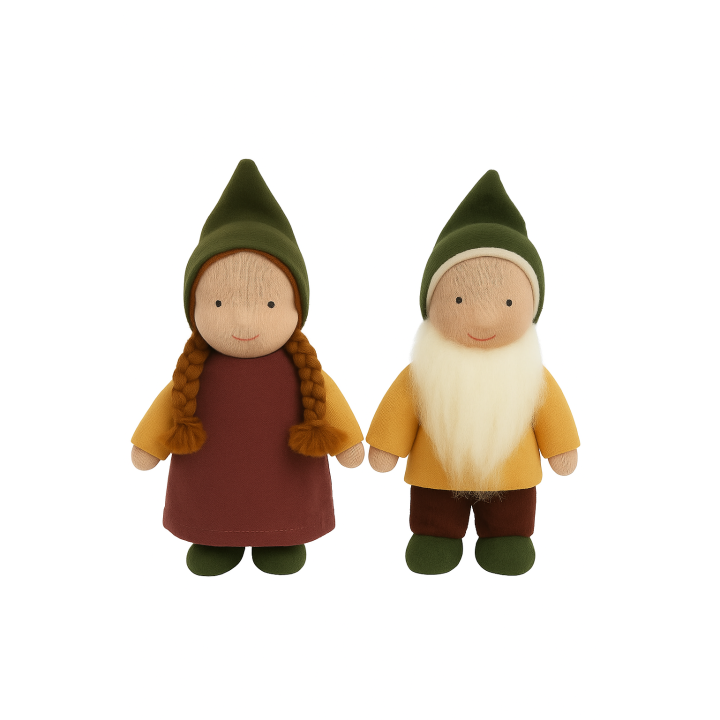 Muñecos WALDORF Gnomos Verdes