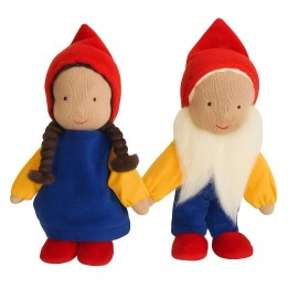 Muñecos Waldorf Gnomos rojos