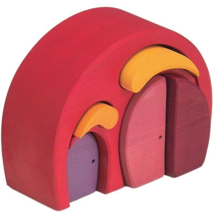 Casita con puertas - verde
