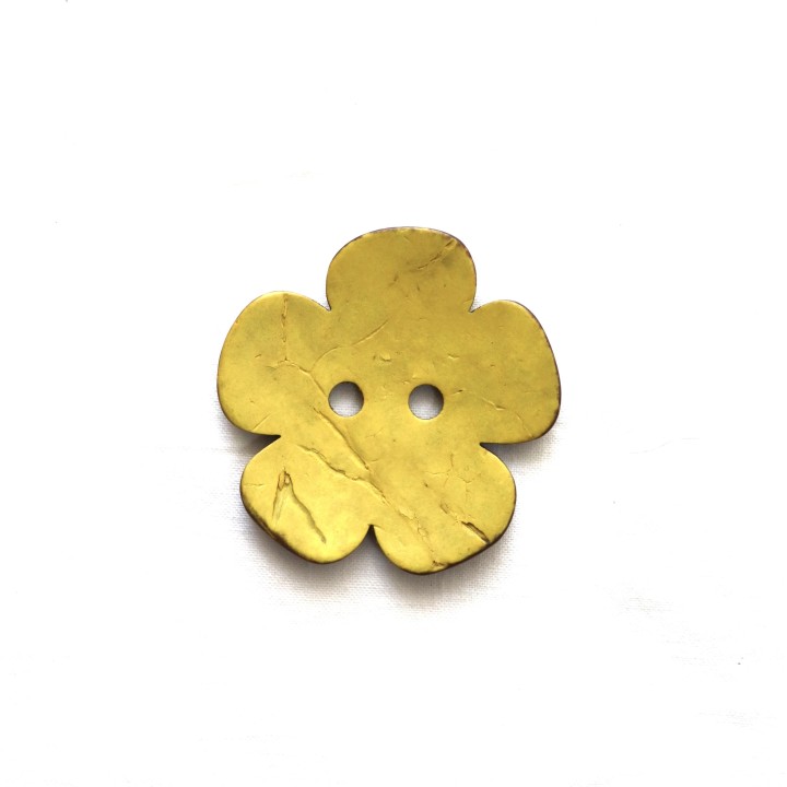 Botones de madera flor