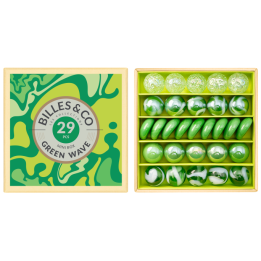 Canicas olas verdes