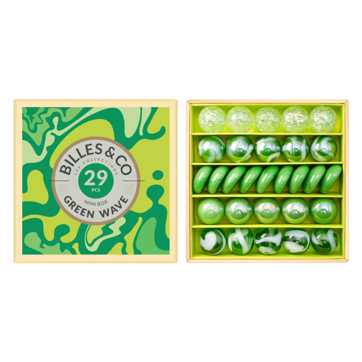 Canicas olas verdes