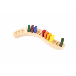 Soporte de madera para bloques de cera