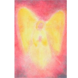 Postal Ángel amarillo