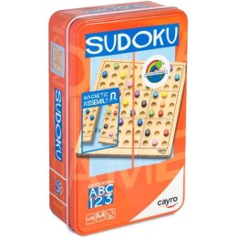 Juego de sudoku de madera en caja metal