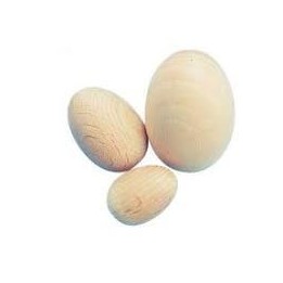Huevos de madera natural