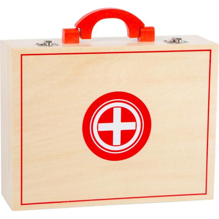 Maletín de médico en madera natural