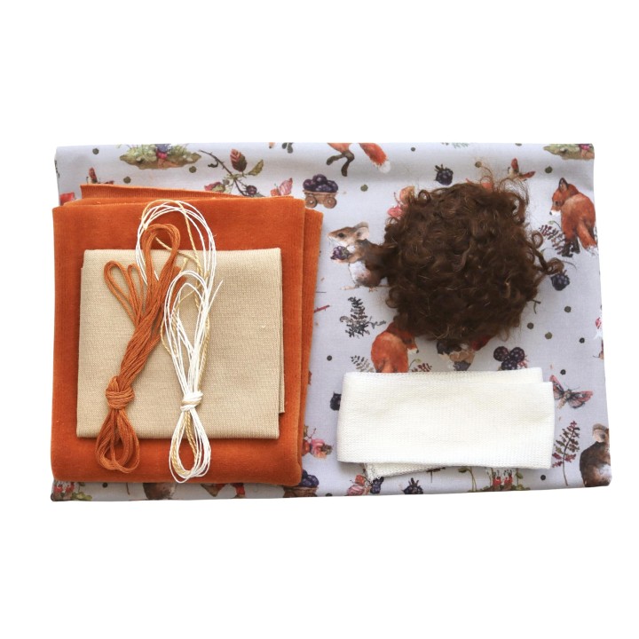 Kit para hacer muñecas Dollbelge Sunshine  - naranja otoño