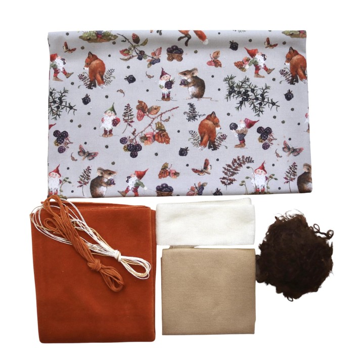 Kit para hacer muñecas Dollbelge Sunshine  - naranja otoño